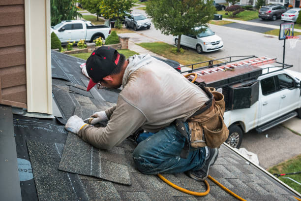 Professional Emergency Roof Repair technician working in Westville, NJ